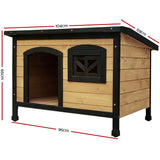 i.Pet Dog Kennel Extra Large Wooden Outdoor Indoor Puppy Pet House Cabin Crate Weatherproof