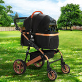 i.Pet Pet Stroller Dog Pram Large Cat Carrier Travel Foldable Pushchair 4 Wheels