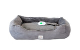 Easy to Clean Electric Heated Rabbit Faux Fur Covering Pet Bed - Small