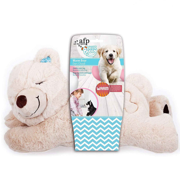 Puppy Warm Toy Bear Dog Heat Pack Comfort Plush Soft Toys Feeling Sleep Aid AFP