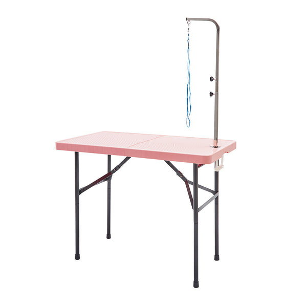 Pet Grooming Salon Table Foldable 97cm Dog Cat PINK