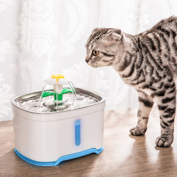 YES4PETS 2.5L Automatic Electric Pet Water Fountain Dog Cat Water Feeder Bowl Dispenser