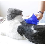 Cat Self Groomer Catnip  Dog Cat Toy Corner Groomer Wall Corner Scratcher Comb Grooming Massage Brush Blue